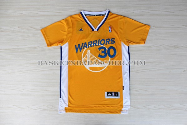 Maillot Manche Courte Golden State Warriors Curry Jaune